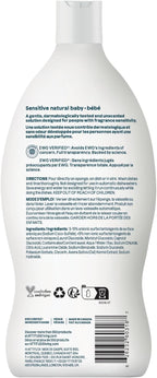 ATTITUDE Baby Bottle & Dish Soap with Oat Extract, EWG Verified Bottle Cleaner For Sensitive Skin, Fragrance Free & Dye Free, Removes Milk Residue & Grease, Vegan, Unscented, 23.7 Fl Oz