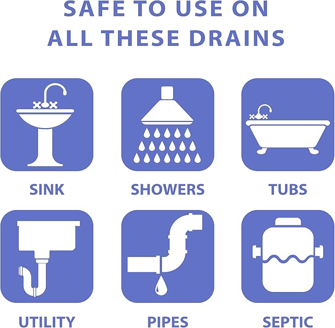 SANI 360° Sani Sticks Drain Cleaner and Deodorizer, 48 Count, Lemon Scent Enzyme Pipe Cleaners, Eliminate Odors, Prevent Clogged Drains, Safe for Sinks, Bathtub Drains, Septic Tanks