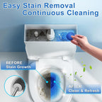 Toilet Bowl Cleaners,100 Pack Blue Toilet Tablets with Fresh Scent, Household Toilet Cleaner Continuous Cleaning, Prevent Various Stains & Odors Build Up - Septic Friendly