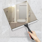 AmazerBath Squeegee for Shower Glass Door, Shower Squeegee for Glass Doors - All-Purpose Squeegee with Hook for Shower Doors, Windows, Mirrors, Tiles and Car Glass, 12 Inches