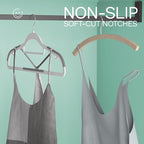40 Pack Heavy Duty Plastic Hangers, Non Slip Clothes Hangers with Rubber Pads and 360° Hook - Thin Space Saving Hanger, Closet Organizer for Shirt, Pants, Suit, Skirt,Coat - Gray