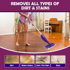 Mopping Pad Refill Compatible with Wet Jet Mop, Disposable Multi Surface Wetjet Hardwood Floor Cleaner Spray Mop Pads Refills, Thickness & Absorbent (60)