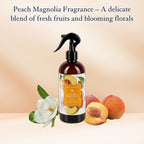Abbey & Sullivan Linen Spray, Peach Magnolia, Fabric Freshener and Fragrance Room Spray, Pack of 2, 16 oz