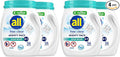 All Mighty Pacs Laundry Detergent,Free Clear Odor Relief,Tub,56 Count (Pack of 4)