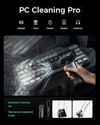 EG evoger Electric Air Duster,180000RPM Super Power Handheld Cordless Air Duster 6000mAh 3-Gear Adjustable Dust Blower for Computer, Keyboard,Outdoor, House, Car