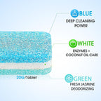 Washing Machine Cleaner Tablets - Deep-Cleaning Descaler for Front Load and Top Load Washers, Including HE, 30 Pack (15 Month Supply)