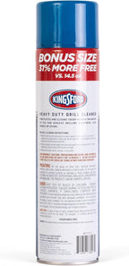 Kingsford Heavy Duty Foaming Grill Cleaner Spray, BBQ Degreaser for Charcoal & Gas Grills, Cuts Grease, Burnt-On Food & Grime, Easy Spray-On Foam for Grill Grates & Surfaces, Aerosol Can, 19 Oz