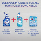 Lysol Toilet Bowl Cleaner Gel, For Cleaning and Disinfecting, Stain Removal, Forest Rain Scent, 24oz (Pack of 4)