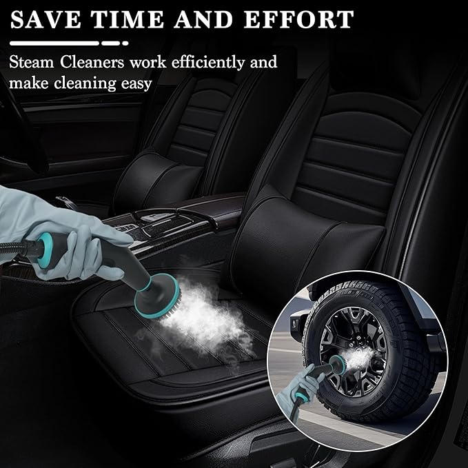 Steam Cleaner,15s Heat-Up 42.27oz Tank,2500w Handheld Steam Cleaner for Home with 15 pcs Accessories,Portable Steamer for Cleaning,kitchens,Grease,bathrooms,Grout,Tile,Bed Bugs,Floor,Couch and Car