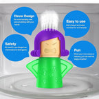 Spardar Angry Mama Microwave Oven Steam Cleaner, 2 Pack Microwave Cleaner for Kitchens, The Fun and Easy Way to Cleaning work with Amazing Results