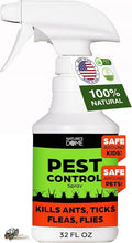 Nature's Dome Eco-Friendly Pest Control Spray – Ant, Roach, Spider, Fly, Flea and Insect Control with Natural Essential Oils – Fast-Acting, Child & Pet Safe for Indoor & Outdoor Use (32 OZ)