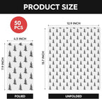 Horaldaily 100 Christmas Disposable Paper Decorative Guest Napkins, Black Xmas Trees Hand Towel for Party Lunch Dinner Kitchen Bathroom Decoration