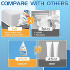 Sugelary Mold Stain Cleaner, 8 Fl oz All-Purpose Gel for Front Loader Seal, Household Cleaner Gel for Bathroom Grout, Sink, Shower, Caulk, Washing Machine Cleaning Solution