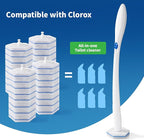 Compatible with Clorox Toilet Wand – Disposable Toilet Brush Head Refills (32 Count), Wand Not Included