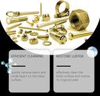 2PCS 120ML Brass Copper Polish,Instant Brass Copper Cleaner Tarnish Remover,Long-Lasting Shine,Metal Polishing Cleaner Cream