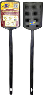 Heavy Duty Fly Swatter and Spider Catcher and Release. Insect Fly Catchers for Inside Home. House Fly Swatter or Humane Bug Catcher with Built in Insect Scoop. (2, Charcoal)