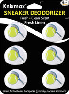 Knixmax Versatile Deodorizer Balls for Shoes Gym Bags Home Freshener for Closets Lockers Odor Eater Eliminate Unpleasant Scent Fresh Linen Tennis