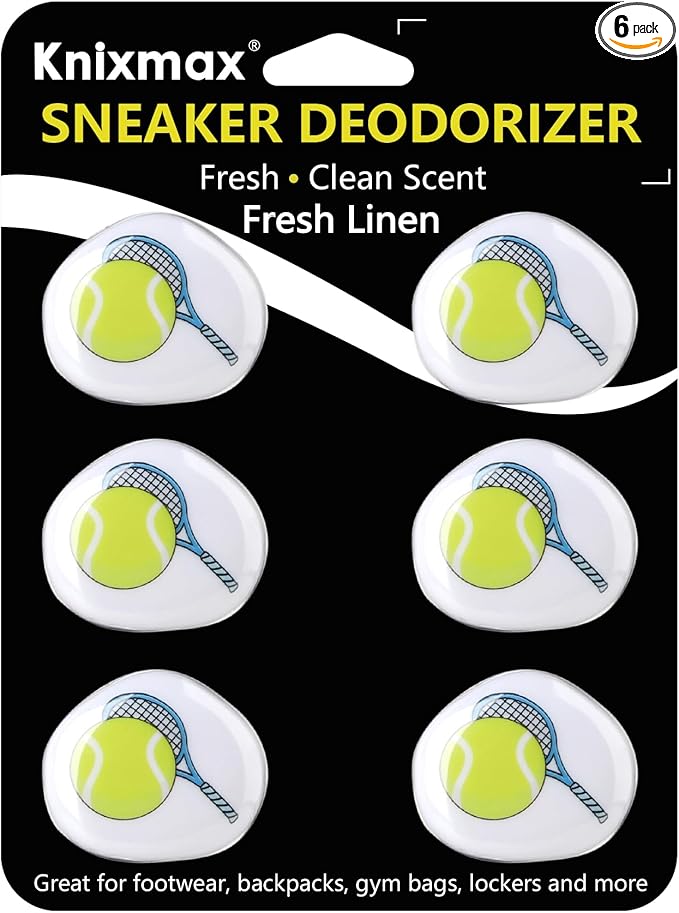 Knixmax Versatile Deodorizer Balls for Shoes Gym Bags Home Freshener for Closets Lockers Odor Eater Eliminate Unpleasant Scent Fresh Linen Tennis