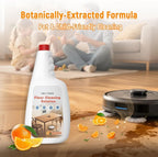 Floor Cleaning Solution Compatible With Roborock Robot Vacuum (Q5/Q7/Q8/Q10/S7/S8/Saros 10R/F25/Qrevo), Floor Cleaner for All Robot Vacuums & Cordless Wet Dry Vacuum with Mopping (Orange 2 Bottle)