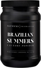 Luxury Laundry Detergent Powder (Brazilian Summers) 32 Oz – Concentrated for Tough Stains and Odors, For All Washing machine types – Gentle on Fabrics