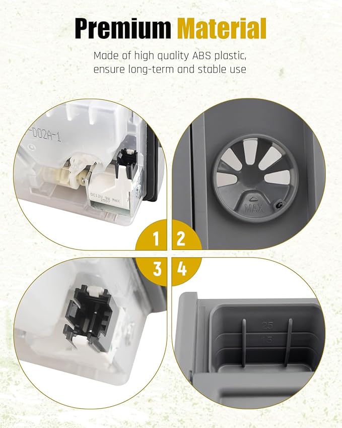 DD81-02628A Dispenser Rinse Aid Fit for Samsung DW80M2020US, DW80R2031US/UG, DW80N3030US/UW/UB, Detergent & Rinse Aid Dispenser Replace DD81-02202A