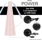 Fly Fans for Tables by Modern Lyfe - AA Battery & USB Powered - Fly Swatter Outdoor Camping Accessory Or for Food at Parties, Restaurants & Picnics, Bug Fan, Spinner Keeps Flies Away (1 Pack - Pink)