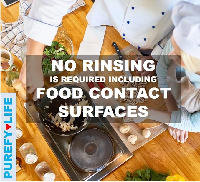 Purefypro Disinfectant Spray (16oz, 2pk) for Toys, High Chair, Playpen, Strollers - Kills 99.9999% E Coli, Norovirus, Flu Viruses, Viruses, MRSA, Bacteria, Fungi, No Rinse, No Residue