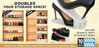 Shoe Slotz Space-Saving Storage Units in Ivory | As Seen on TV | No Assembly Required | Limited Edition Price Club Value Pack, 10 Piece Set