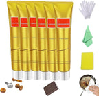 Raturv Metal Polish Cream, Instashine Metal Cream, Metal Polishing Paste, Metal Polishing Kit, Chrome Polish And Rust Remover For Stainless Steel (6pcs)