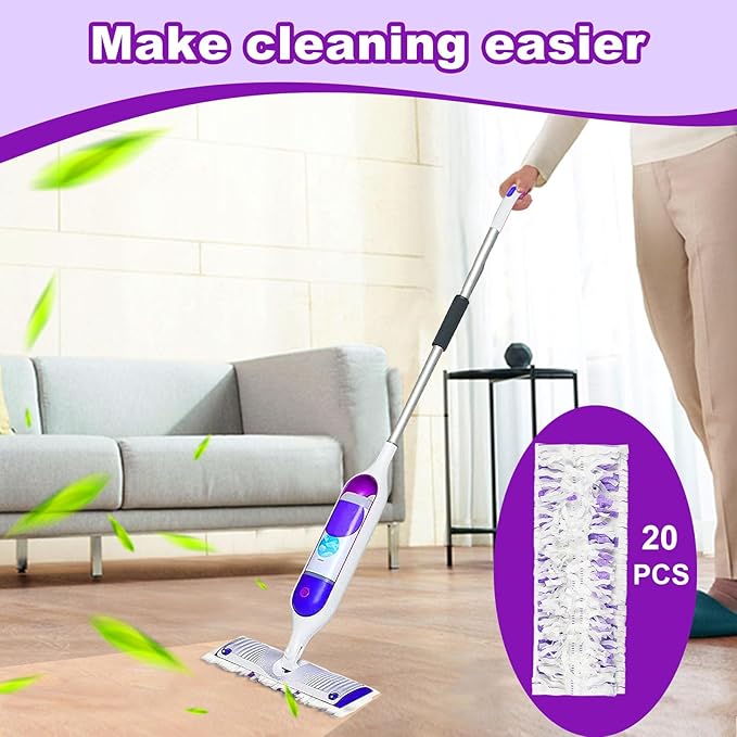 48 Pack PowerMop Refills Pads for Swiffer PowerMop Multi-Surface Mops and PowerMop Wood Mops，Disposable mop Pads Replacement for Floor Cleaning.