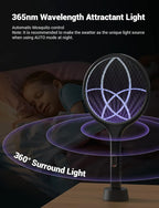 YISSVIC Electric Fly Swatter 4000V Bug Zapper Racket Dual Modes Mosquito Killer with Purple Mosquito Light Rechargeable for Indoor Home Office Backyard Patio Camping (Black-2 Pack)