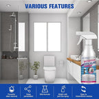2Pcs Stubborn Stains Cleaner,Limescale Cleaner,Bathroom Foam Cleaner Spray,Bathroom Descaler Cleaner,All-Purpose Bathrooms Descaler Foam Spray