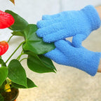 Evridwear Microfiber Plant Dusting Gloves Reusable Leaf Cleaning Glove for Houseplants,Blinds,Furniture and Small Objects