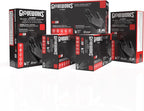 GLOVEWORKS Black Nitrile Gloves 5 Mil Disposable, Latex Free, Textured Grip for Food Service, Cooking, Professional Cleaning