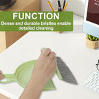 Small Dustpan and Brush Set, Mini Dust Pan and Brush, Hand Broom and Dustpan Set, for Cat Litter, Kitchen, Tables, Countertops, Cars, etc.(2PCS)