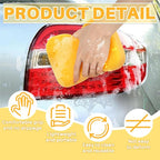 4PCS Large Car Wash Sponge – Sponges for Cleaning Extra Thick High-Density Pottery Sponges, Scratch-Free, Super Absorbent, Reusable for Auto Detailing, Waxing, and Cleaning