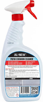 AL-NEW Patio Cushion Cleaner | Safe For Use On Outdoor Fabrics Such As Patio Cushions, Awnings, Furniture Covers, and more (32 Ounce)