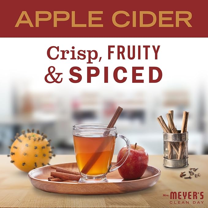 Mrs. MEYER'S CLEAN DAY Multi-Surface Cleaner 3 Pack Variety 16 OZ Each, 1 CT (Acorn Spice + Apple Cider + Fall Leaves)