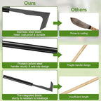 2025 Upgraded 13.5'' Crack Weeder Tool, Carbon Steel Handle Manual Crevice Weeding Tool Weed Puller Gardening Tool for Sidewalk, Paver, Wall Gaps, Lawn Yard, Driveway, Bricks, Deck Boards