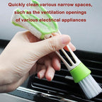 Blind Cleaner Duster Tool, 3-Pack 7-Finger Design and 3-Pack Vent Dusting Tool, High-Density Microfiber Fleece with Ergonomic Handle, Detachable and Washable for Window Blind and Air Vent Cleaning