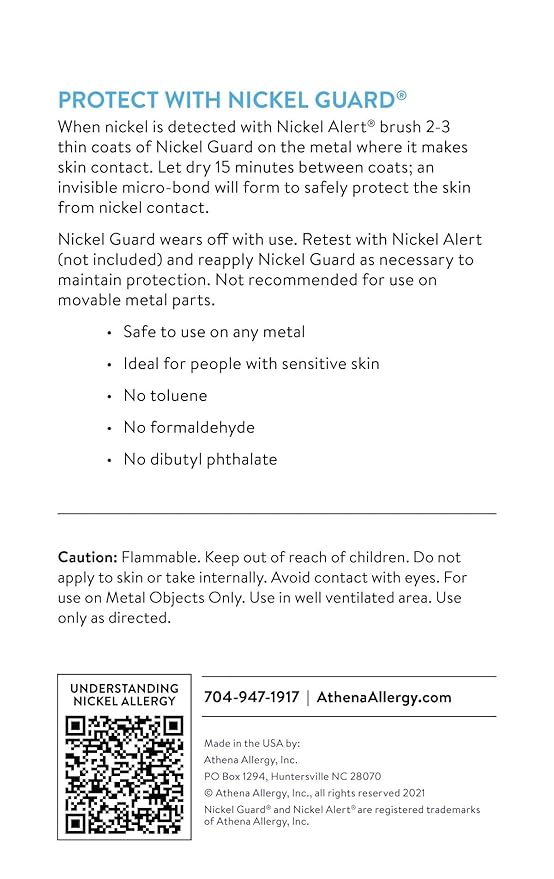 Nickel Guard® 2-Pack | Clinically Proven Clear Coating, Stops Nickel Contact
