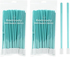 100PCS Disposable Crevice Cleaning Brush Tool kit, Disposable Toilet Brush, Disposable Toilet seat Cleaner Tool (Blue)