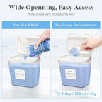 Lifewit Laundry Pods Container with Pop-up Lid, Laundry Room Organization, Dryer Sheet Holder for Washing Powder Scent Booster Beads, 2700 +4500+1800ml/0.5+0.72+1.2gal,3 Pcs