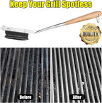 Grill Brush Bristle Free,Unique Steel Fibers Pad [Safe & Efficient] Perfect for Any Grill/Flat Tops Griddles,Safe Grill Cleaner for Outdoor Grill,Gifts for Men/Dad