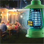 Black Flag 2000v Bug Zapper Lantern | Rechargeable Indoor/Outdoor Fly Zapper | 12-Hour Electric UV Pest Control (Green)