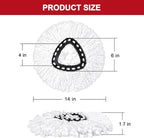 Mop Replacement Heads for O-Ceda Mop Replace Head EasyWrin Spin Mop Heads Replacements, Microfiber Spin Mop Refills, Easy Cleaning Mop Head Replacement (White-3 Mop Heads)