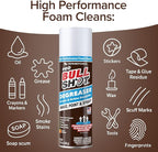 Bull Shot Degreaser Pro, Foaming Degreaser & Grime Remover, Heavy-Duty, AS SEEN ON TV, Residue-Free, Shake, Point & Spray, Emulsifies Grease, Oil Splatters, Glue, Tape Residue & More - Made in the USA