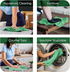 Avalon Towels Microfiber Cleaning Cloths (Value Pack of 100) - Size 12 x 12 Inches, Highly Absorbent Cleaning Rags, Lint Free, Reusable and Washable, Microfiber Towels for Cars