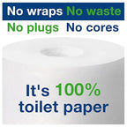 Tork Coreless Toilet Paper Dispenser White, For Homes and Small Businesses, Fits T7 Dispensers