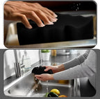 Tioncy 12 Pack Bat Sponges Kitchen Bulk Dual Sided Scrubber Gothic Sponges Dishwashing Non Scratch Bat Kitchen Accessories Dish Scouring, Black